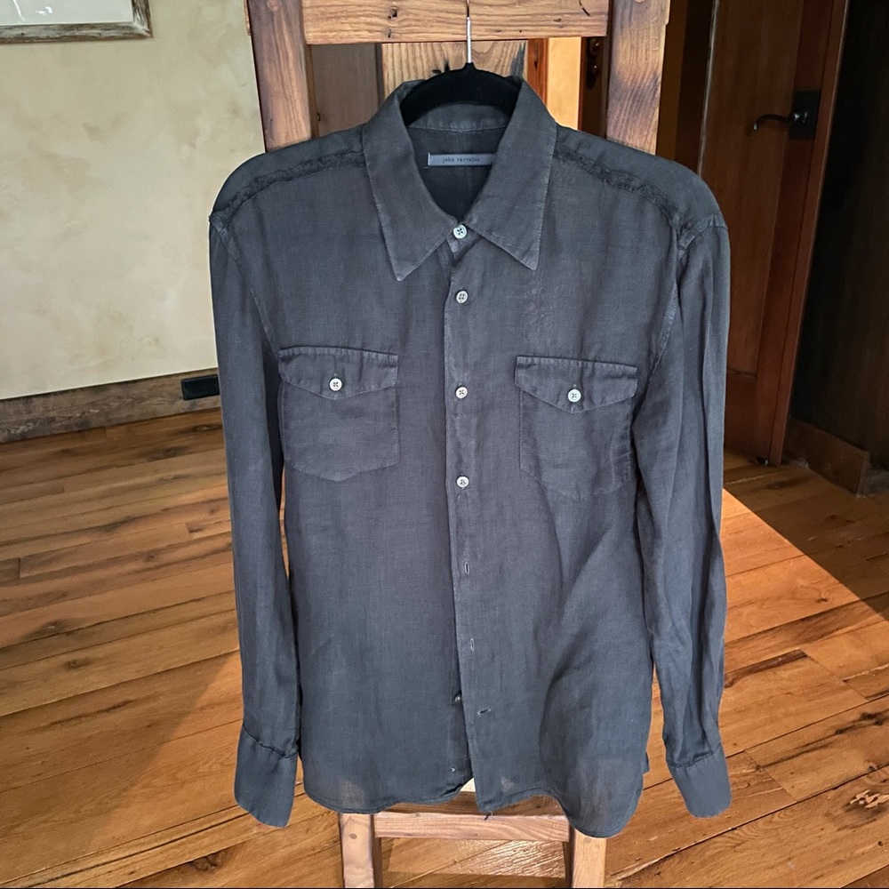 John Varvatos lightweight linen shirt, size S